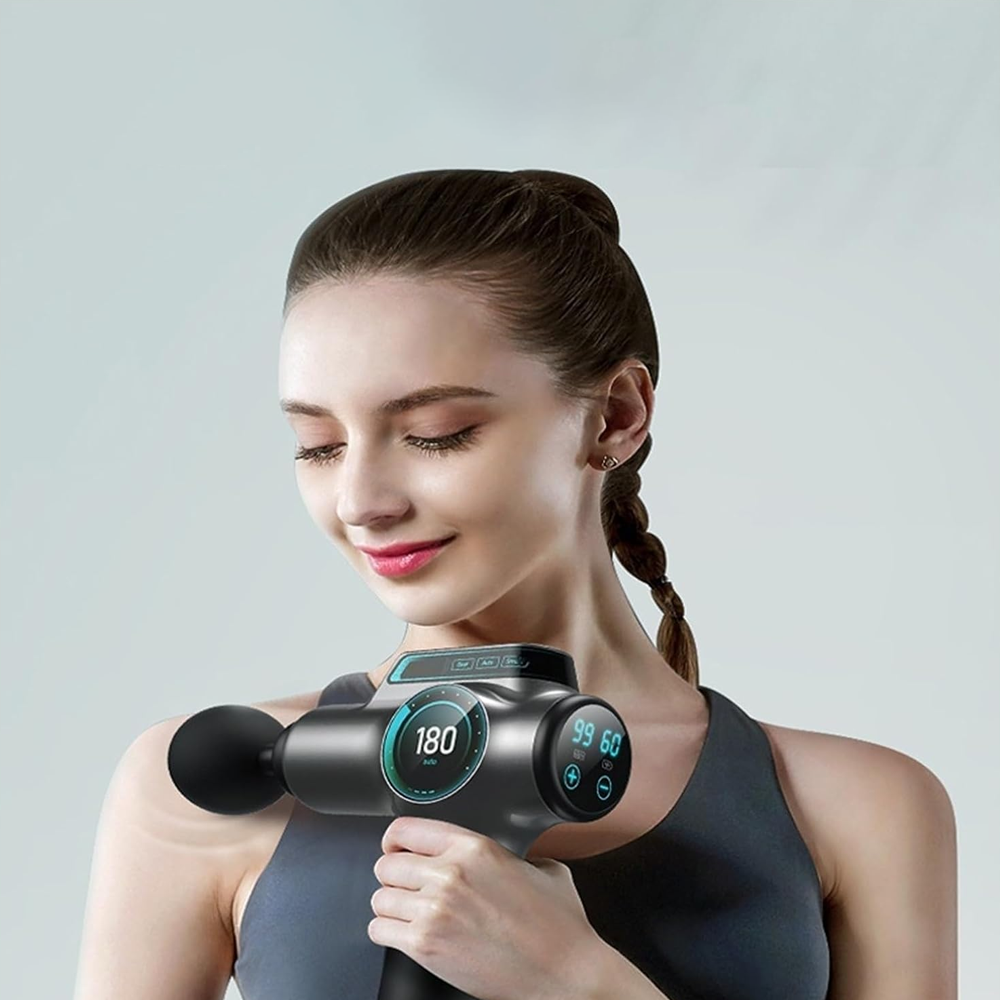 HIDROMASAJE CRUSEC PISTOLA MASAJEADOR MUSCULAR MASAJE ELÉCTRICO DIGITAL - 6