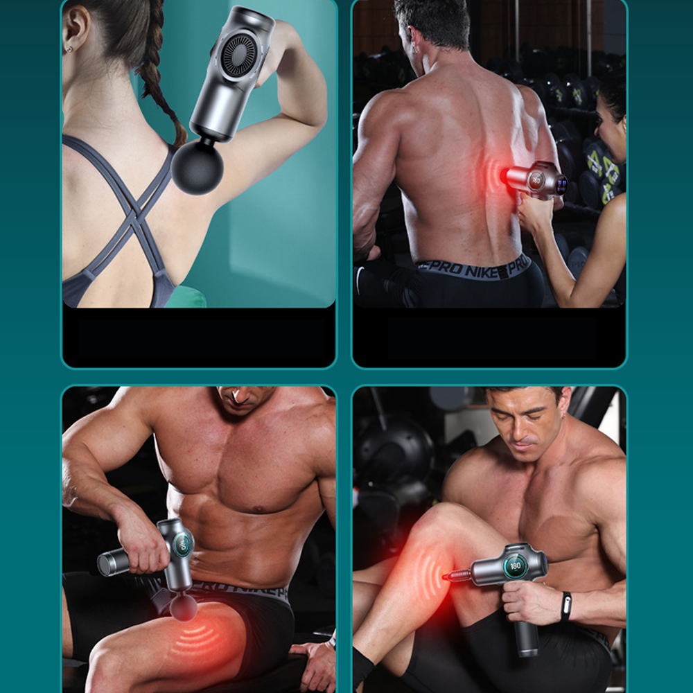 HIDROMASAJE CRUSEC PISTOLA MASAJEADOR MUSCULAR MASAJE ELÉCTRICO DIGITAL - 7