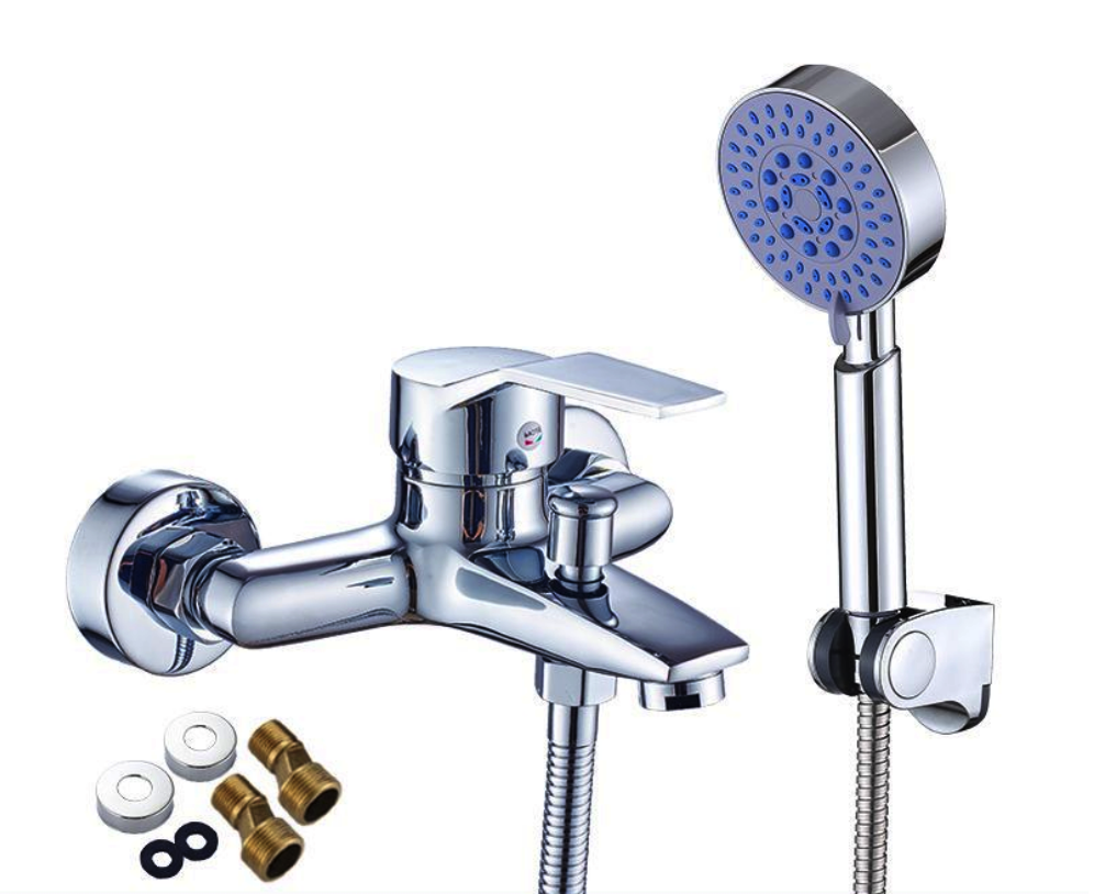 KIT CRUSEC MEZCLADOR MONOMANDO GRIFO Y DUCHA PARA BAÑO - 1
