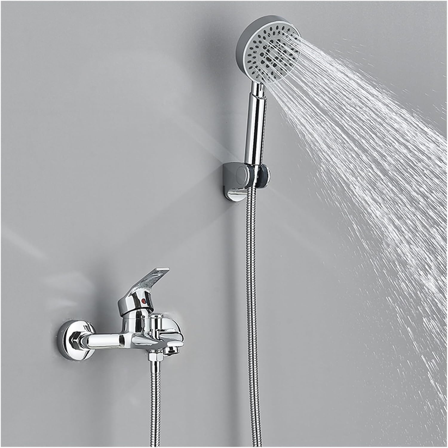 KIT CRUSEC MEZCLADOR MONOMANDO GRIFO Y DUCHA PARA BAÑO - 2