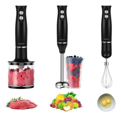 Batidora De Mano 4 En 1 Con Cuchillas Extraibles 500w - 3
