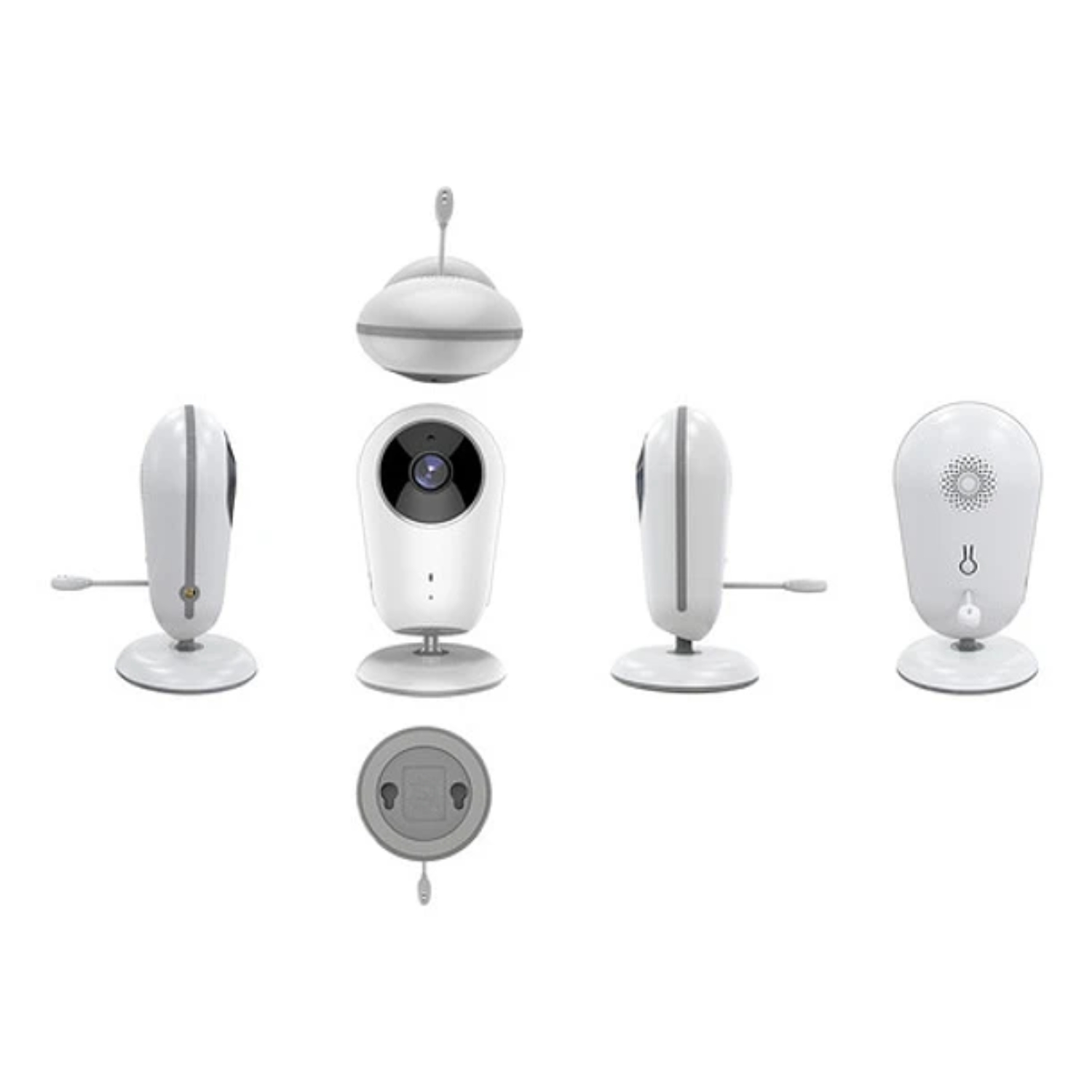 CÁMARA CRUSEC MONITOR VÍDEO BEBÉS PORTÁTIL CON MUSICA BLANCO - 5