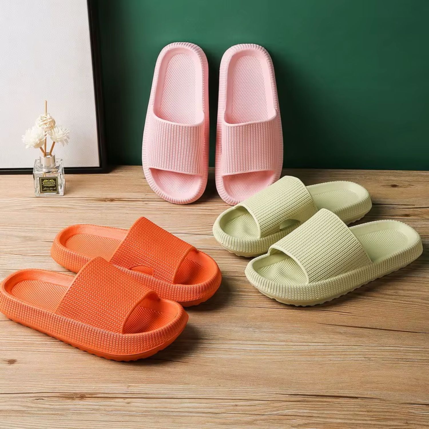 SANDALIA PANTUFLA SUAVE DE VERANO ANTIDESLIZANTE DE CASA - 5