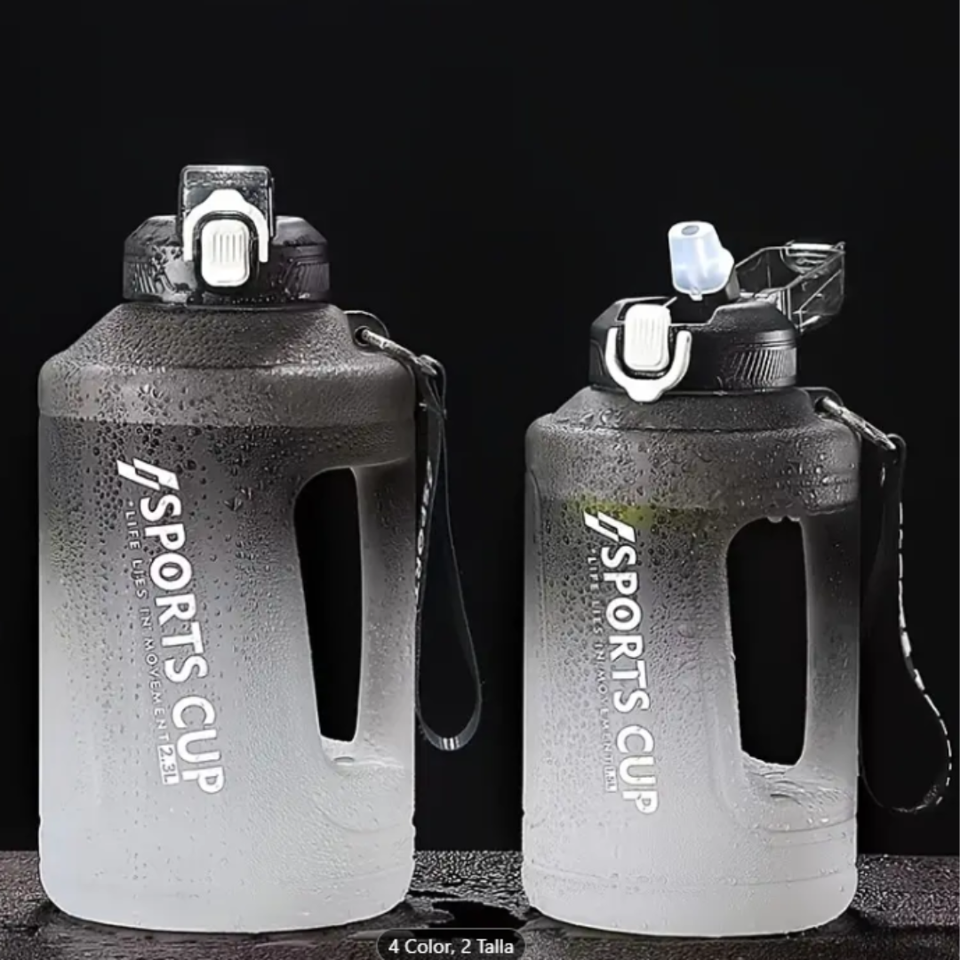 BOTELLA DE AGUA CRUSEC GRADIENTE 2300ML DEPORTIVA FITNESS UNISEX - 4