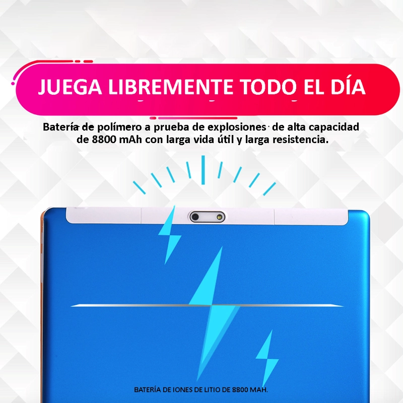 TABLET INTELIGENTE 10 PULGADAS 32GB ROM, 2 GB RAM + FUNDA - 8