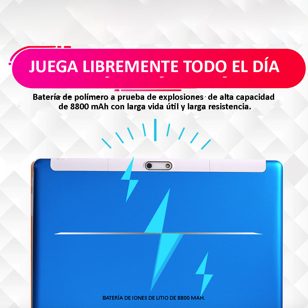 TABLET INTELIGENTE 10 PULGADAS 32GB ROM, 2 GB RAM + FUNDA - 9