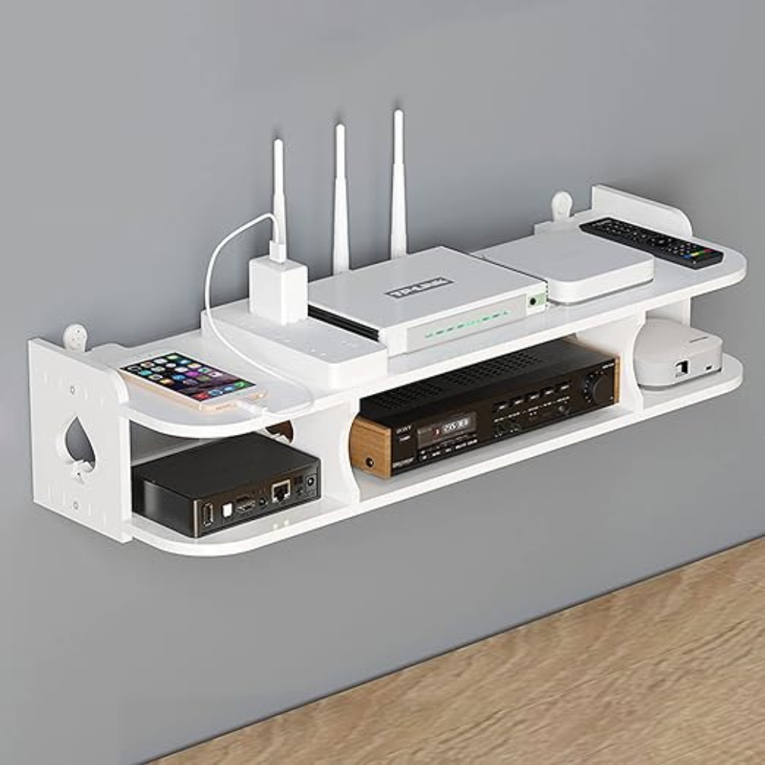 ESTANTERIA SOPORTE FLOTANTE DE PARED PARA TV, ORGANIZADOR - 2