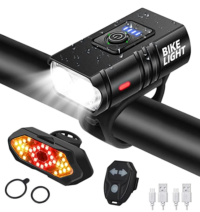 JUEGO DE LUZ CRUSEC LED DE BICICLETA IMPERMEABLE USB POWER BANK - 1