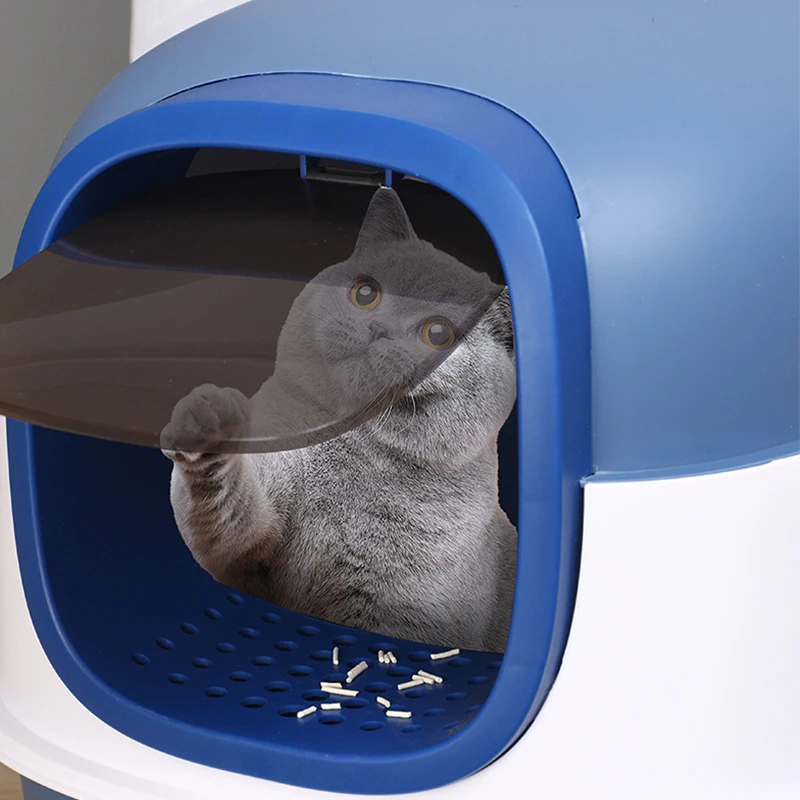 CAJA DE ARENA PLEGABLE COMPLETA ESTERILIZACIÓN UV PARA GATO - 2