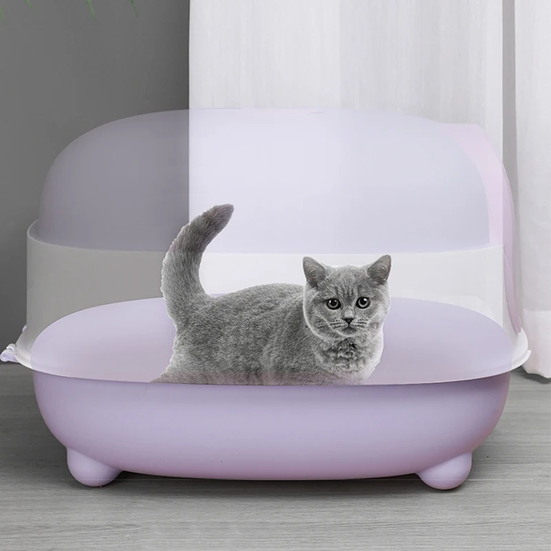CAJA DE ARENA PLEGABLE COMPLETA ESTERILIZACIÓN UV PARA GATO - 5