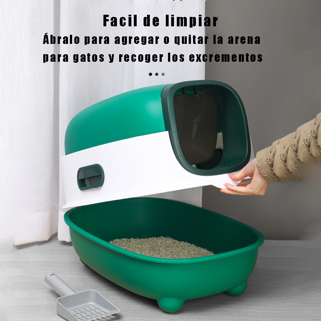 CAJA DE ARENA PLEGABLE COMPLETA ESTERILIZACIÓN UV PARA GATO - 6