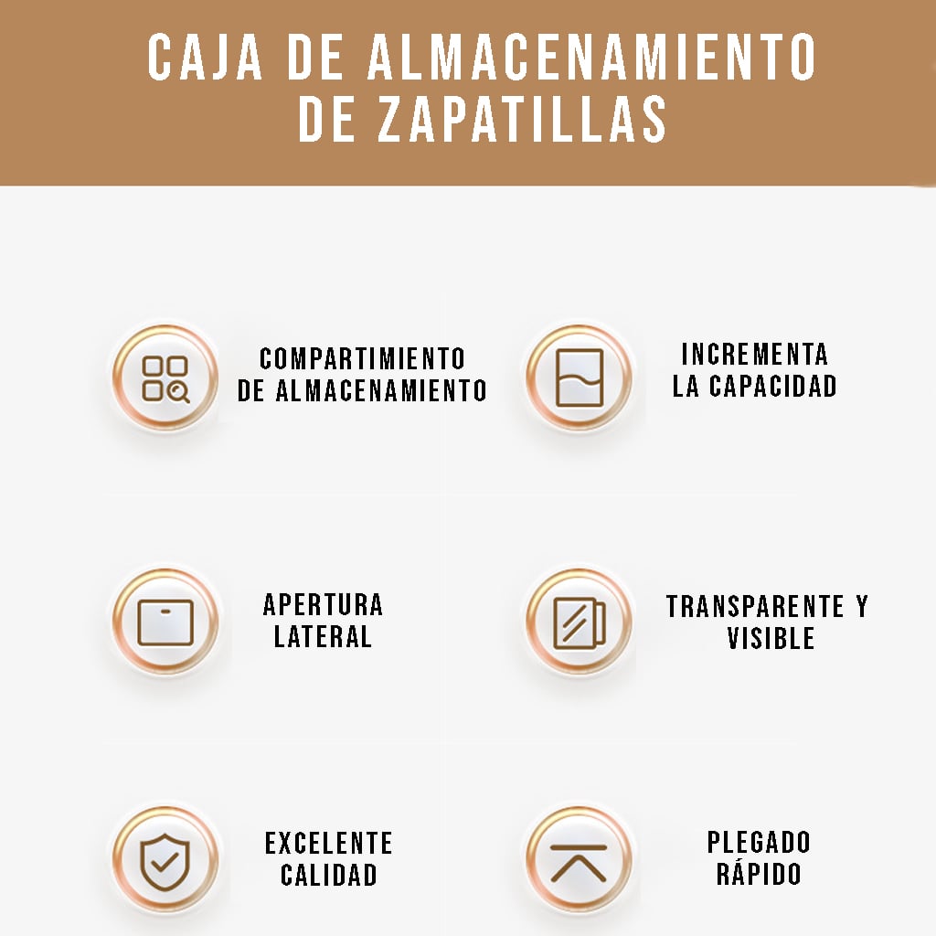 PACK 6 MOSTRADORES CRUSEC 6 CAPAS CAJONES VITRINA ZAPATERO APILABLES - 7
