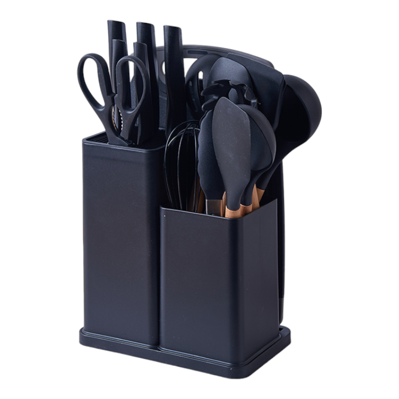 JUEGO UTENSILIOS 19 PIEZAS SILICONA ANTIADHERENTE DE COCINA - 1