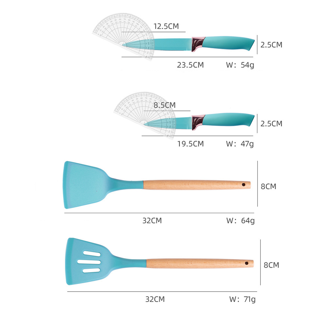 JUEGO UTENSILIOS 19 PIEZAS SILICONA ANTIADHERENTE DE COCINA - 3