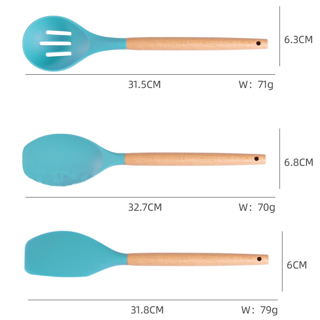 JUEGO UTENSILIOS 19 PIEZAS SILICONA ANTIADHERENTE DE COCINA - 4