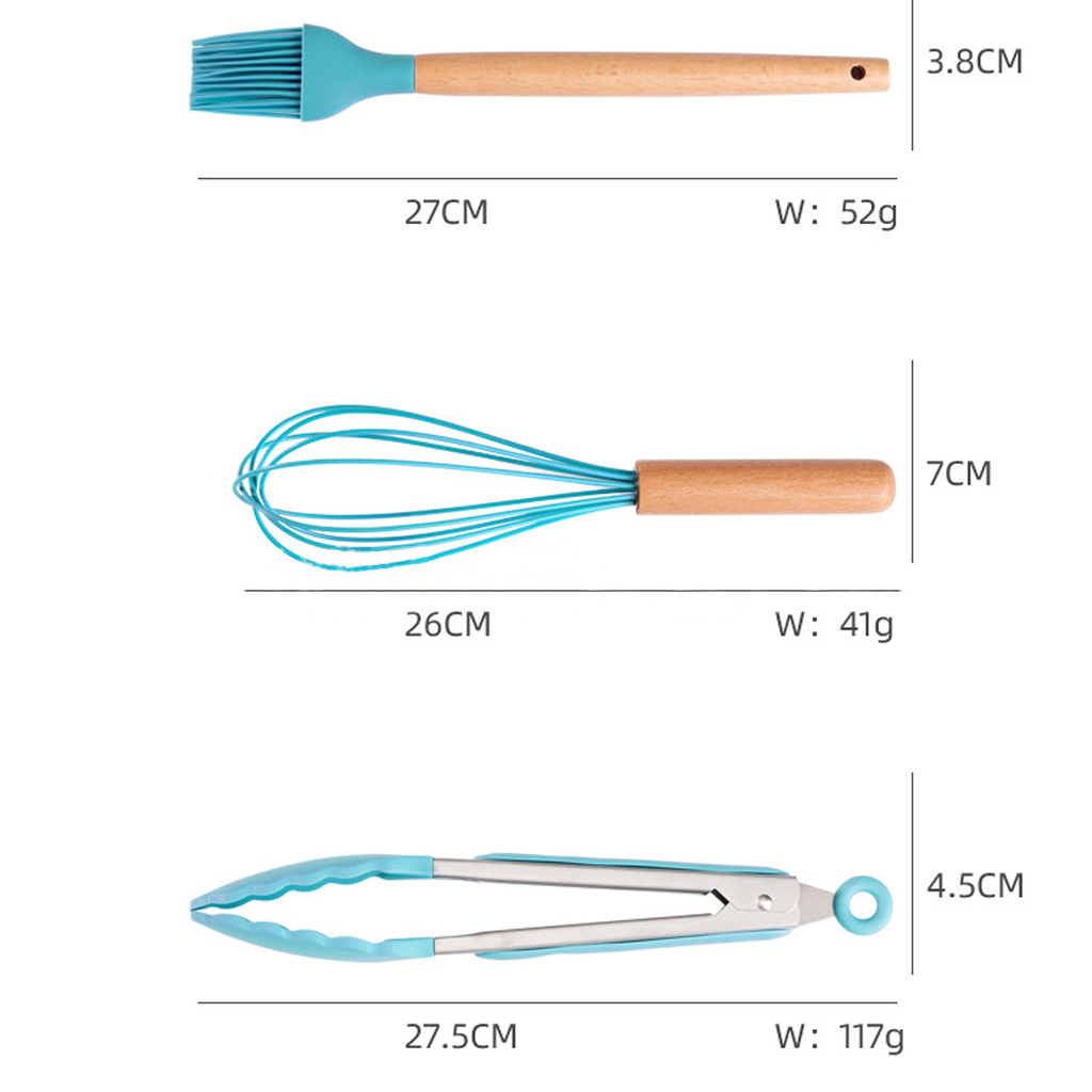 JUEGO UTENSILIOS 19 PIEZAS SILICONA ANTIADHERENTE DE COCINA - 5