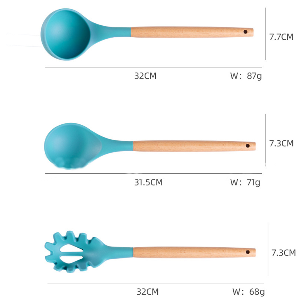 JUEGO UTENSILIOS 19 PIEZAS SILICONA ANTIADHERENTE DE COCINA - 6
