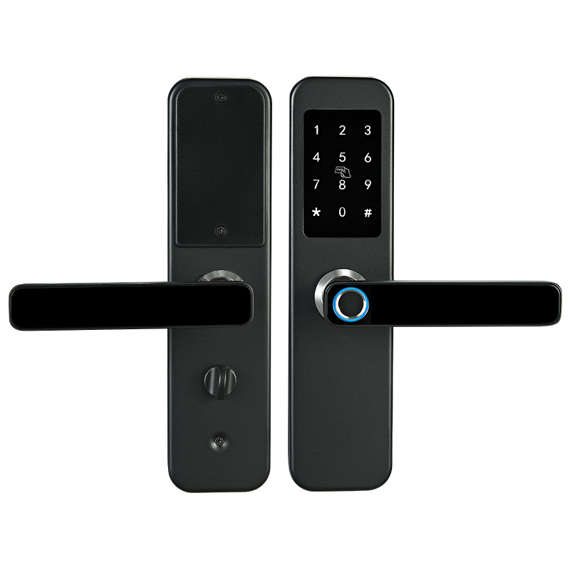 CERRADURA INTELIGENTE CRUSEC CON HUELLA DIGITAL WIFI ELECTRÓNICA - 1