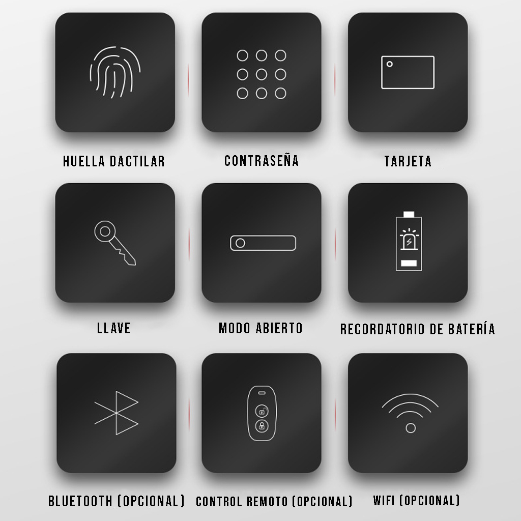 CERRADURA INTELIGENTE CRUSEC CON HUELLA DIGITAL WIFI ELECTRÓNICA - 3