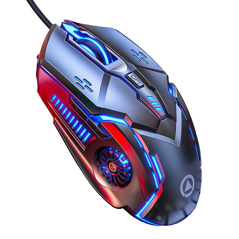 MOUSE CRUSEC GAMER RATON 6D ERGONÓMICO USB OPTICO JUEGOS - 1