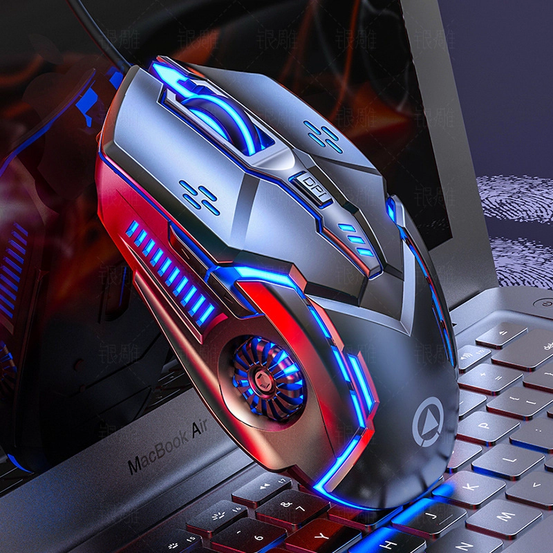 MOUSE CRUSEC GAMER RATON 6D ERGONÓMICO USB OPTICO JUEGOS - 3