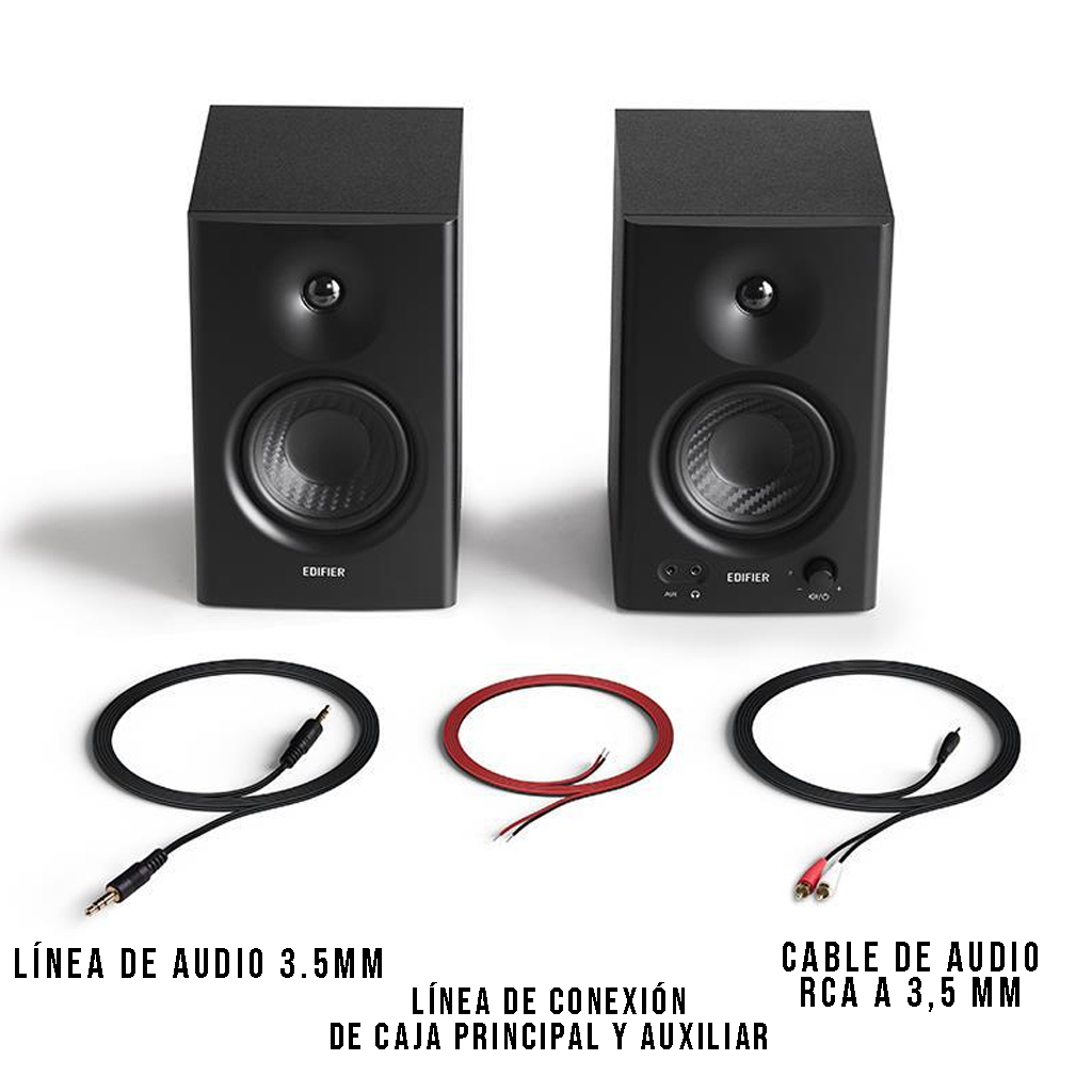 PARLANTE DUAL EDIFIER MR4 MONITOR ESTUDIO TRS ALTAVOZ - 5