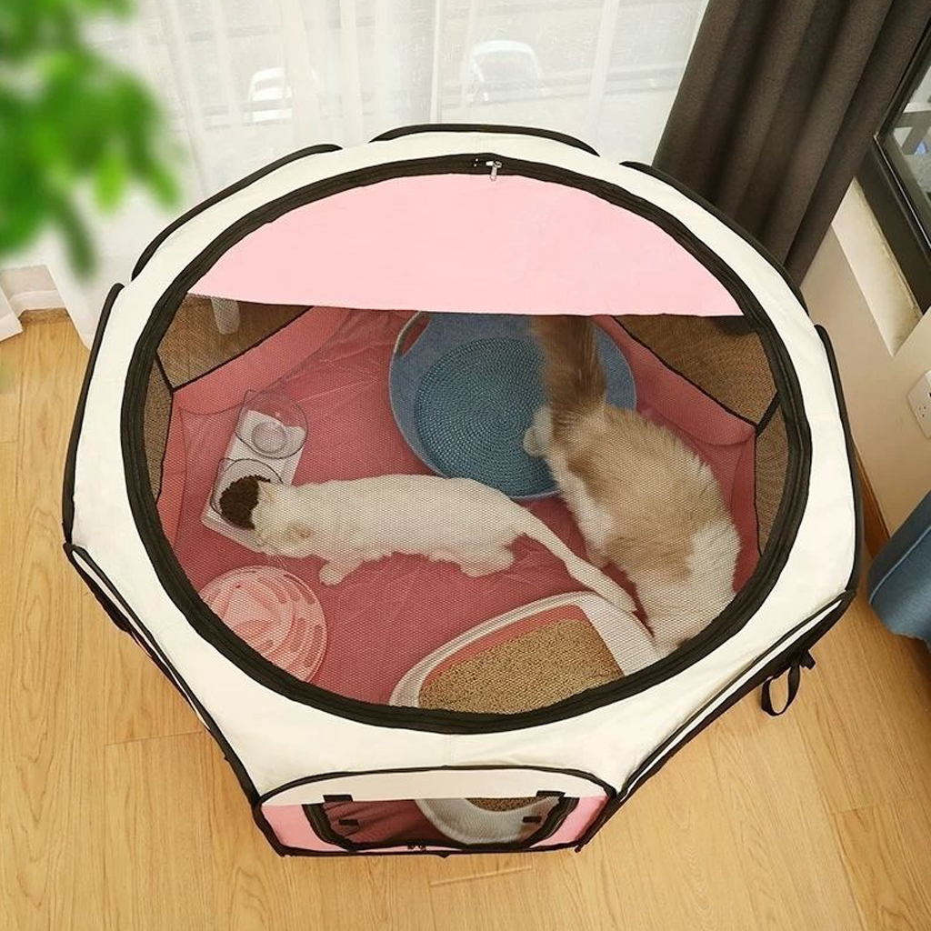 CORRAL CRUSEC CORRAL BLANCO NIDO PLEGABLE PARA MASCOTAS CASA IMPERMEABLE XL - 3