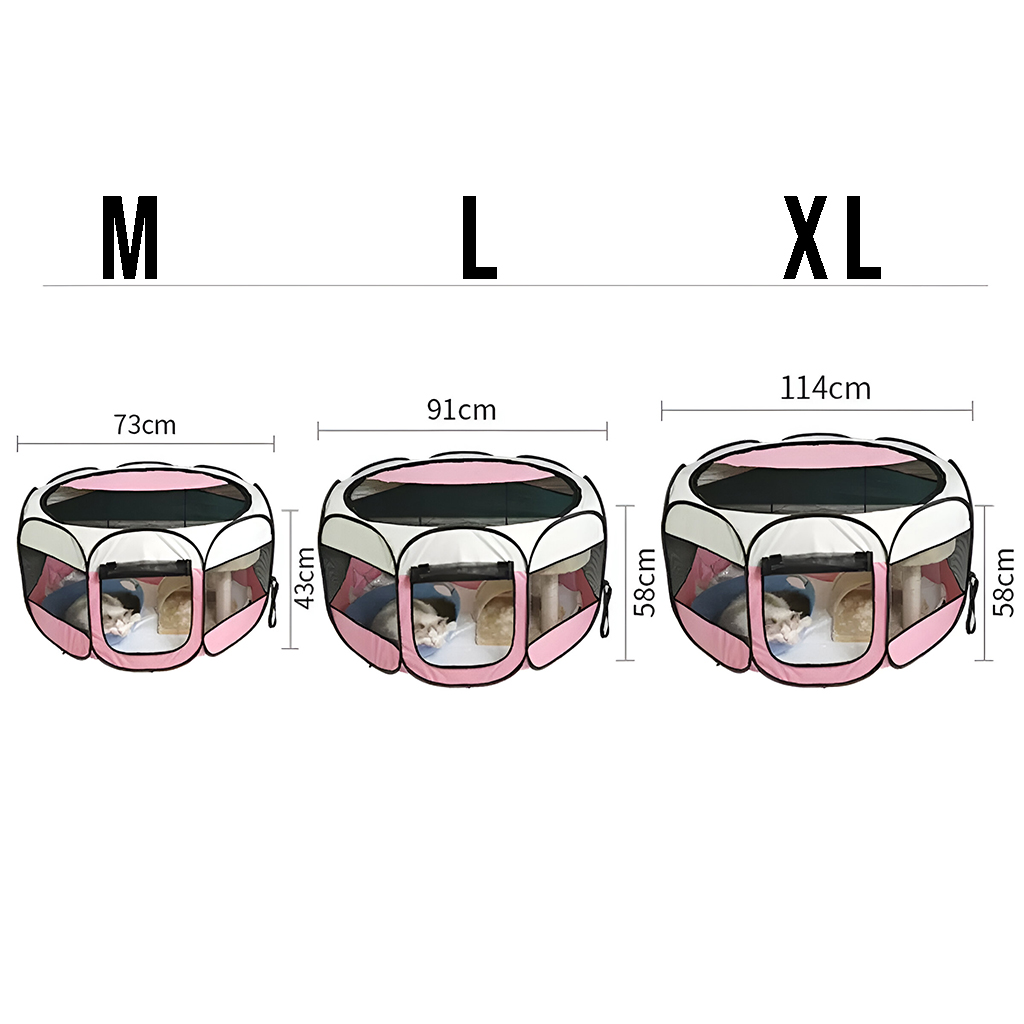 CORRAL CRUSEC CORRAL BLANCO NIDO PLEGABLE PARA MASCOTAS CASA IMPERMEABLE XL - 4