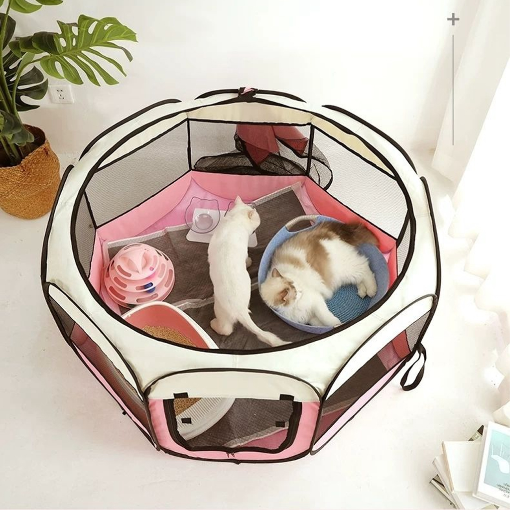 CORRAL CRUSEC CORRAL BLANCO NIDO PLEGABLE PARA MASCOTAS CASA IMPERMEABLE XL - 6