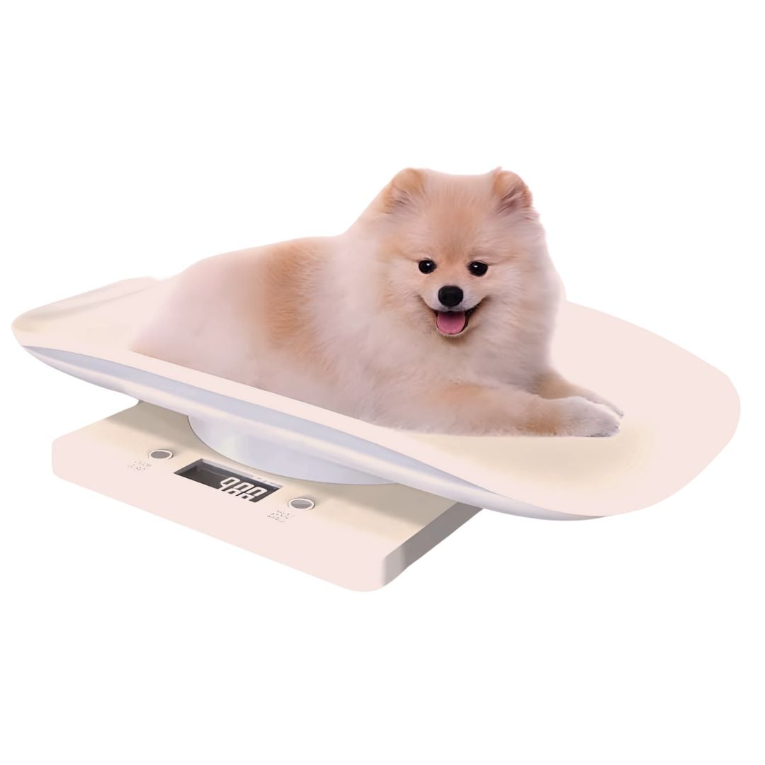 BALANZA BASCULA DIGITAL PARA MASCOTAS BEBES LCD 10KG - 1