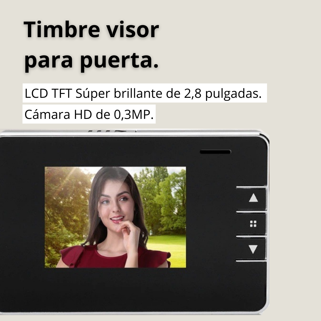 TIMBRE CRUSEC CÁMARA DE VIDEO Y FOTOGRAFÍA LCD INALÁMBRICO 720P - 2