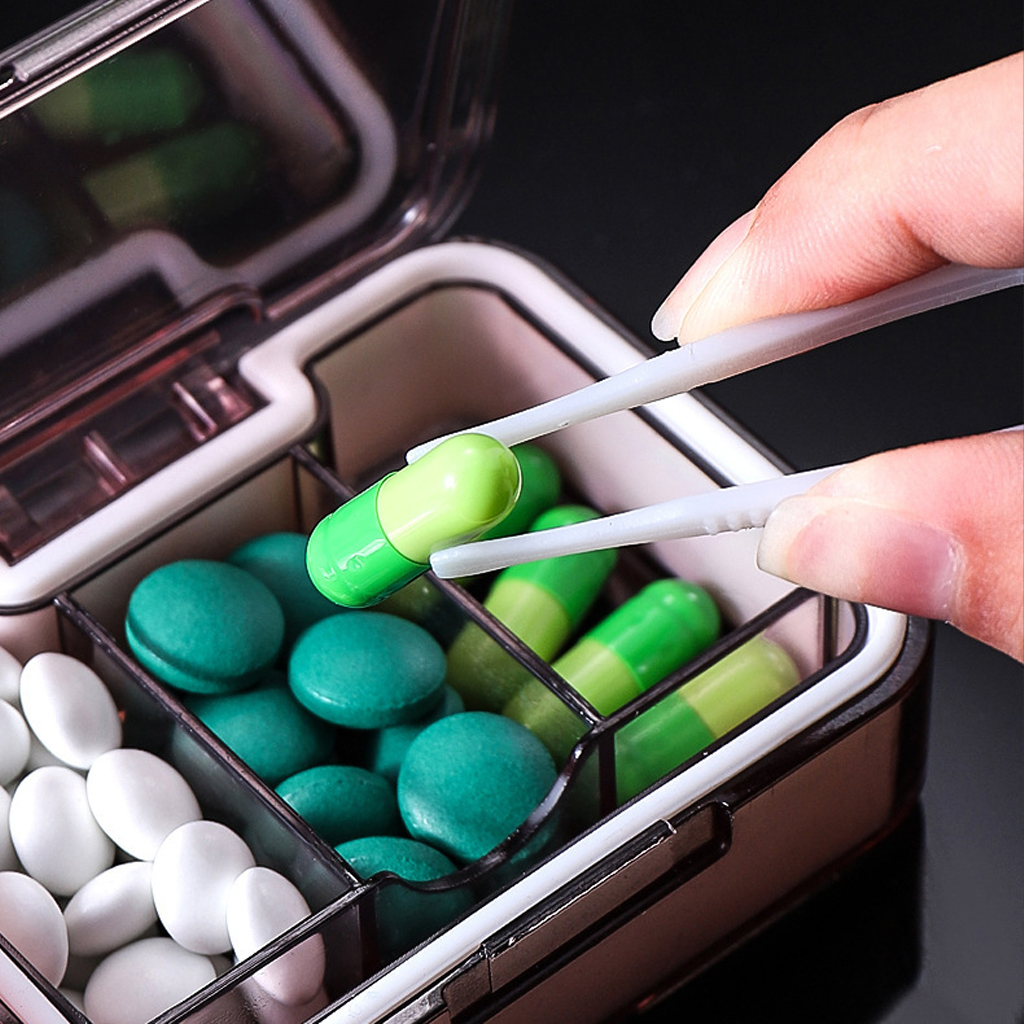 CAJA CORTADOR DE MEDICINAS DE PASTILLAS ORGANIZADOR DIVISOR - 4