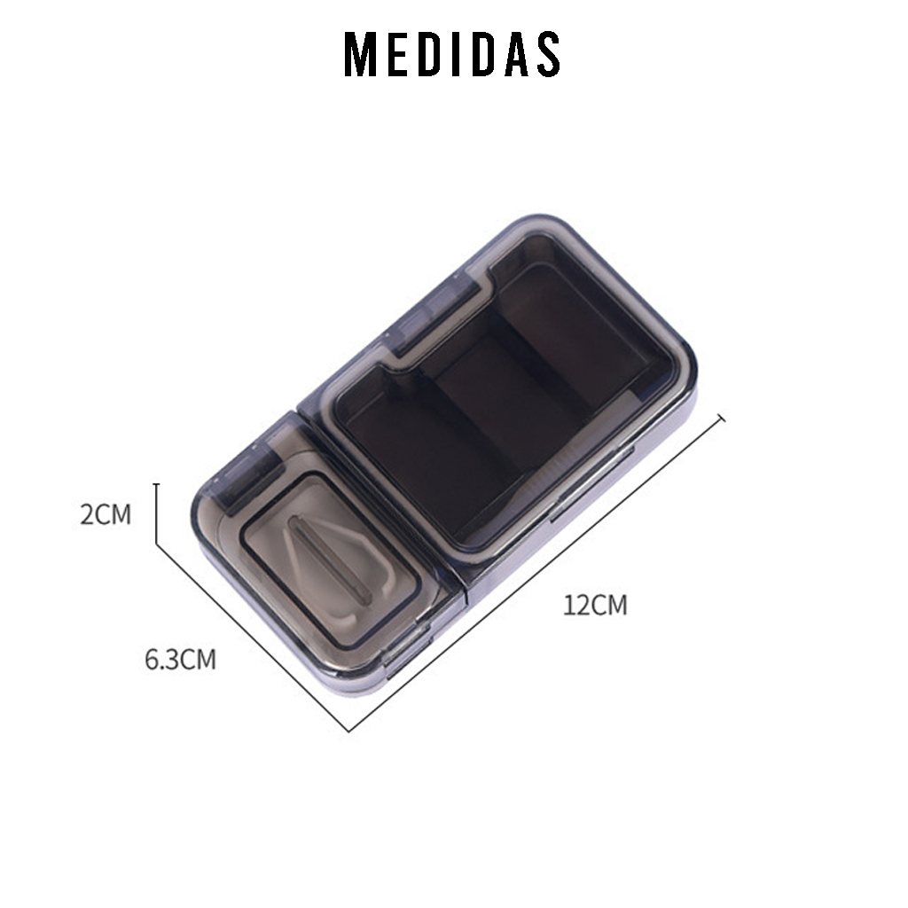 CAJA CORTADOR DE MEDICINAS DE PASTILLAS ORGANIZADOR DIVISOR - 5