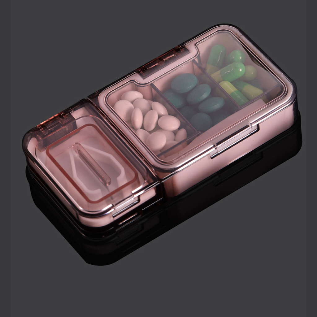 CAJA CORTADOR DE MEDICINAS DE PASTILLAS ORGANIZADOR DIVISOR - 6