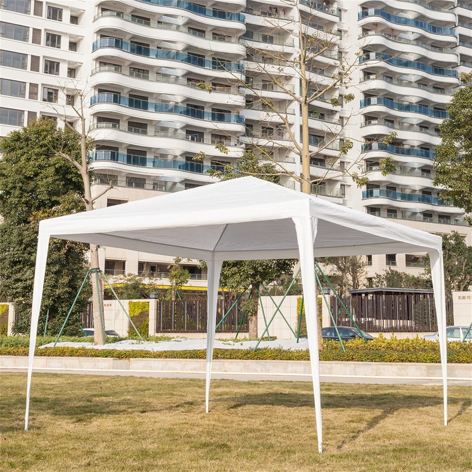 TECHO TOLDO GAZEBO DESPLEGABLE 3 X 3MTS IMPERMEABLE PARASOL - 2