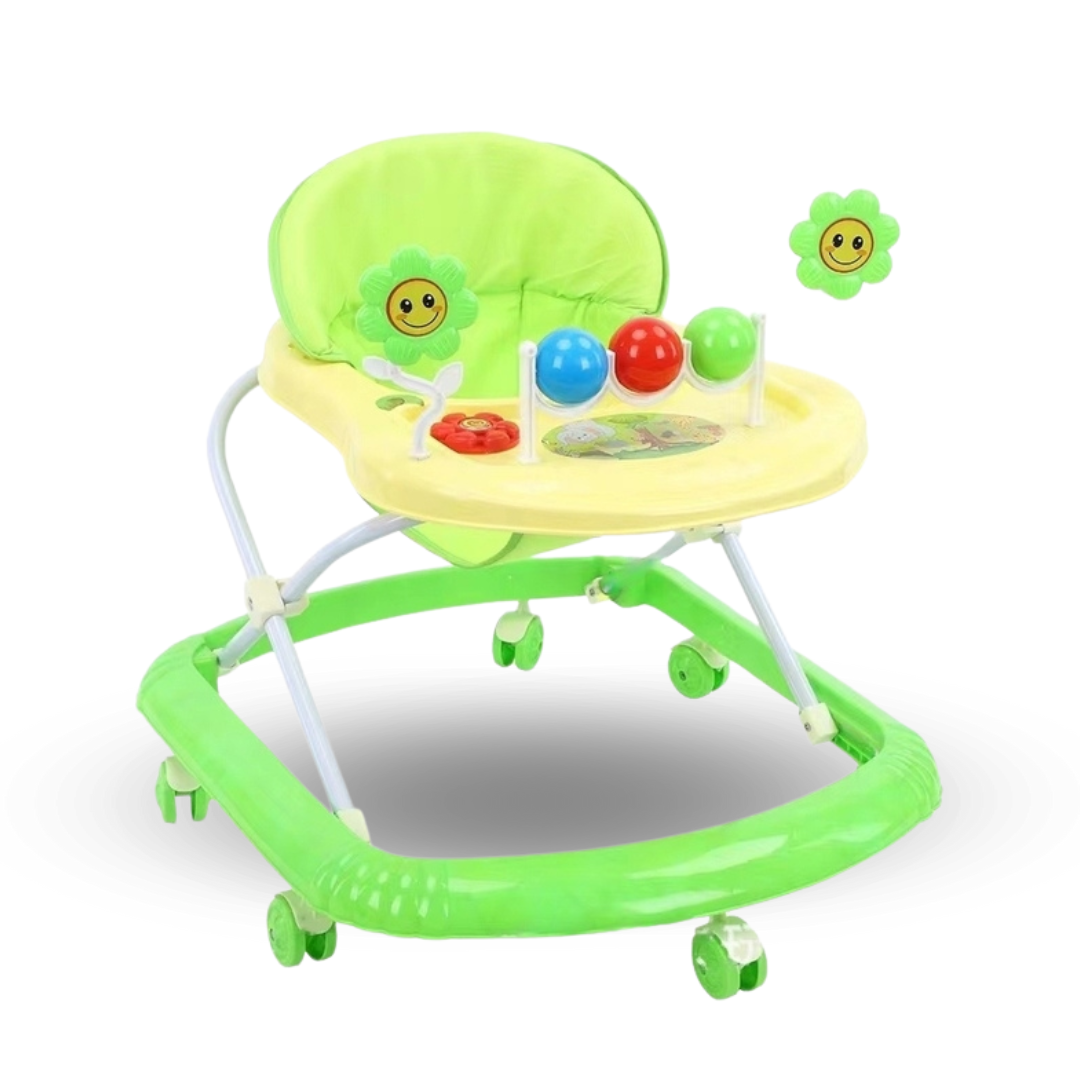 ANDADOR PLEGABLE FLORES CON MUSICA BEBES PORTABLE UNISEX - 1