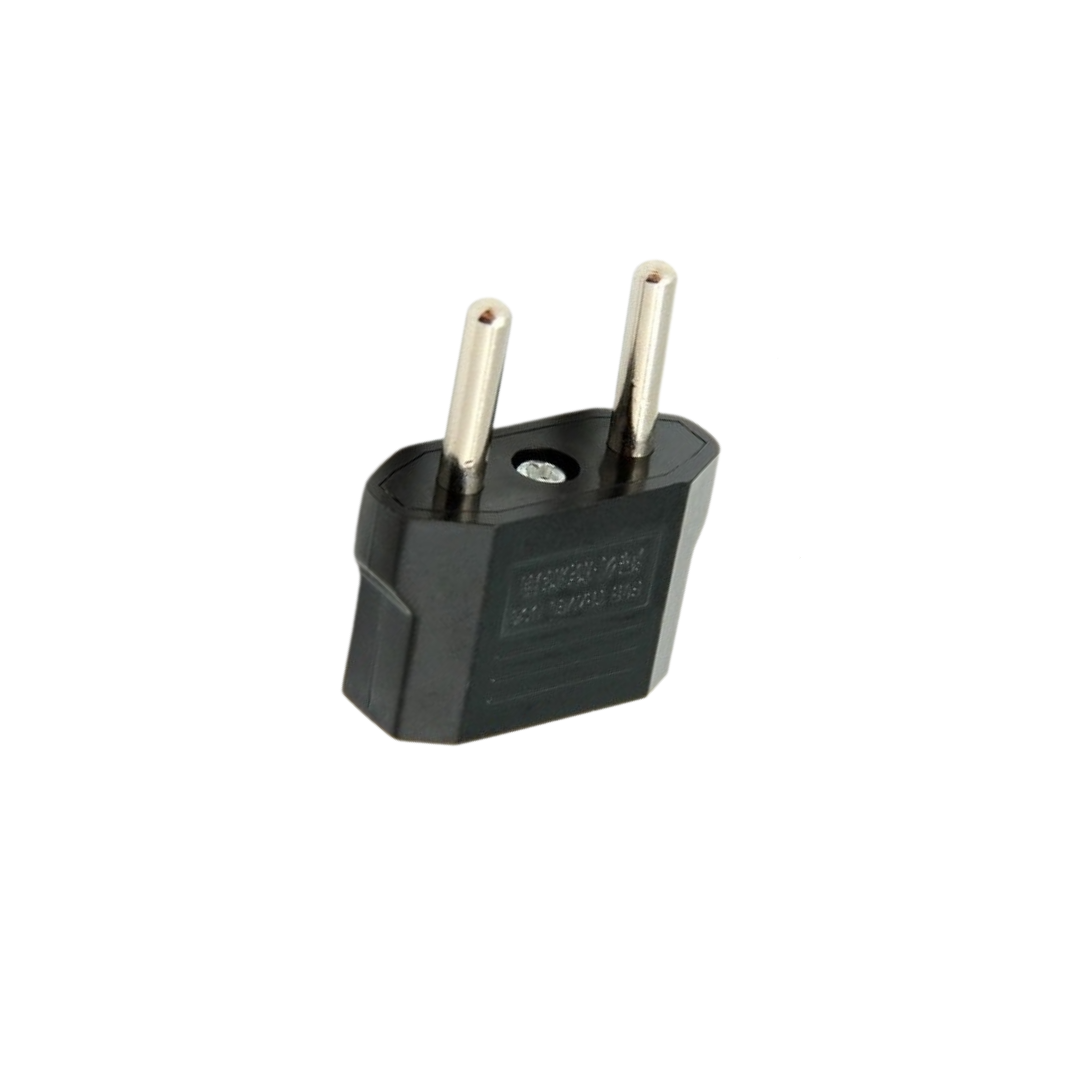 PACK 2 ADAPTADORES ENCHUFE CORRIENTE PLUG EUROPEO AMERICANO - 6