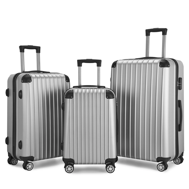 SET DE 3 MALETAS DE VIAJE EQUIPAJE RESISTENTE CON CERRADURA - 1
