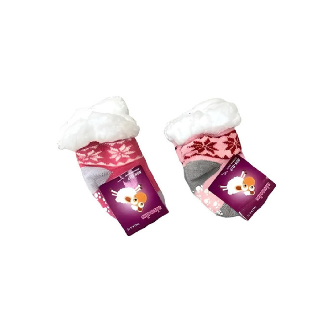 PACK 3 PARES CALCETINES HILO NIÑO CRUSEC CHIPORRO ANTIDESLIZANTE INTERIOR BABY - 2