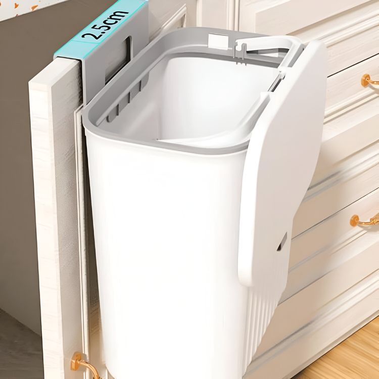 PAPELERA DE COCINA CRUSEC M1 PLÁSTICO 9 LITROS BASURERO PARA BAÑO - 4