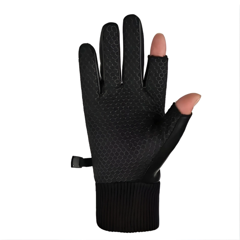 GUANTES PARA MOTOS CRUSEC IMPERMEABLES COLOR NEGRO IMPERMEABLE - 2