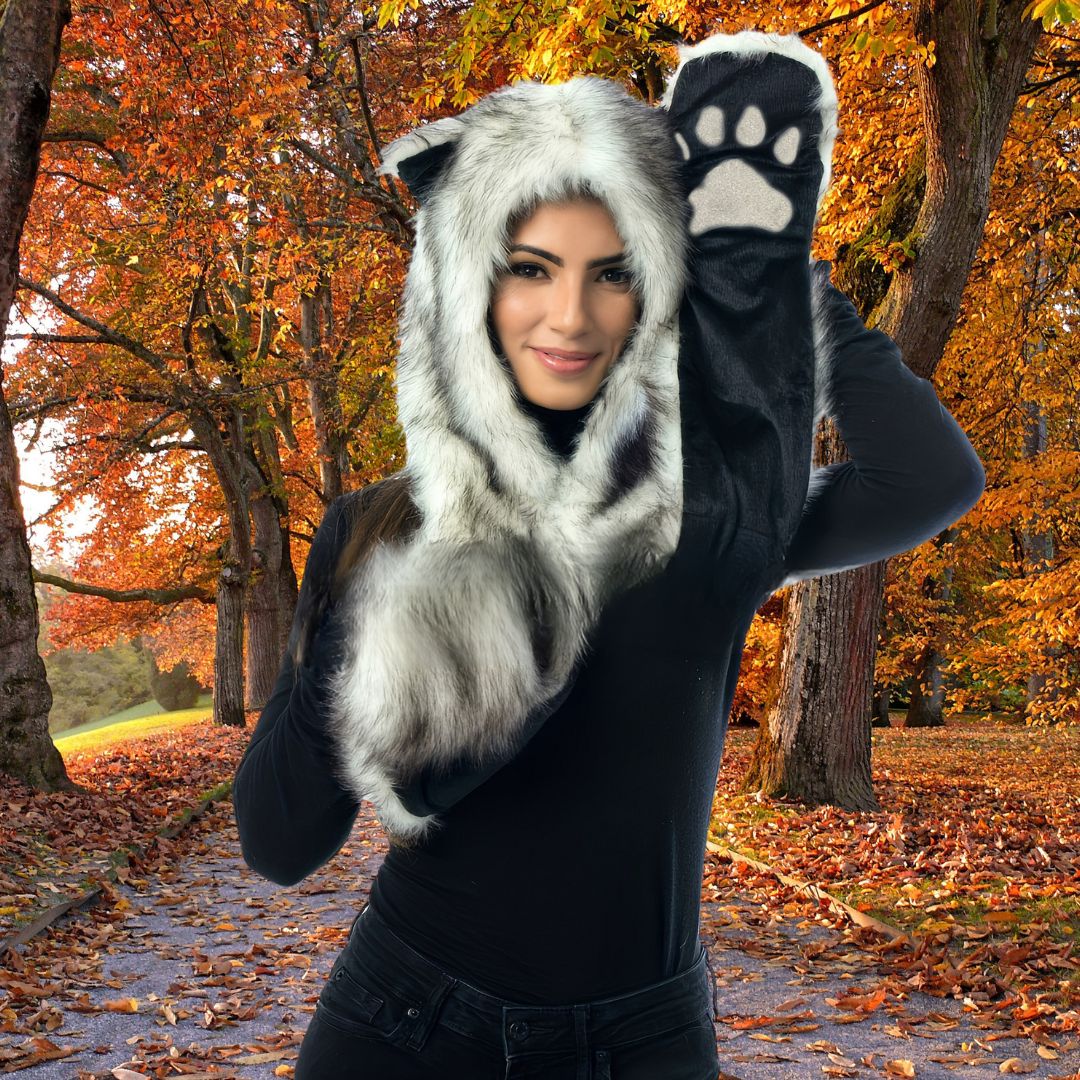 GORROS CRUSEC GRIS CON OREJAS Y BOLSILLO UNISEX INVIERNO - 3