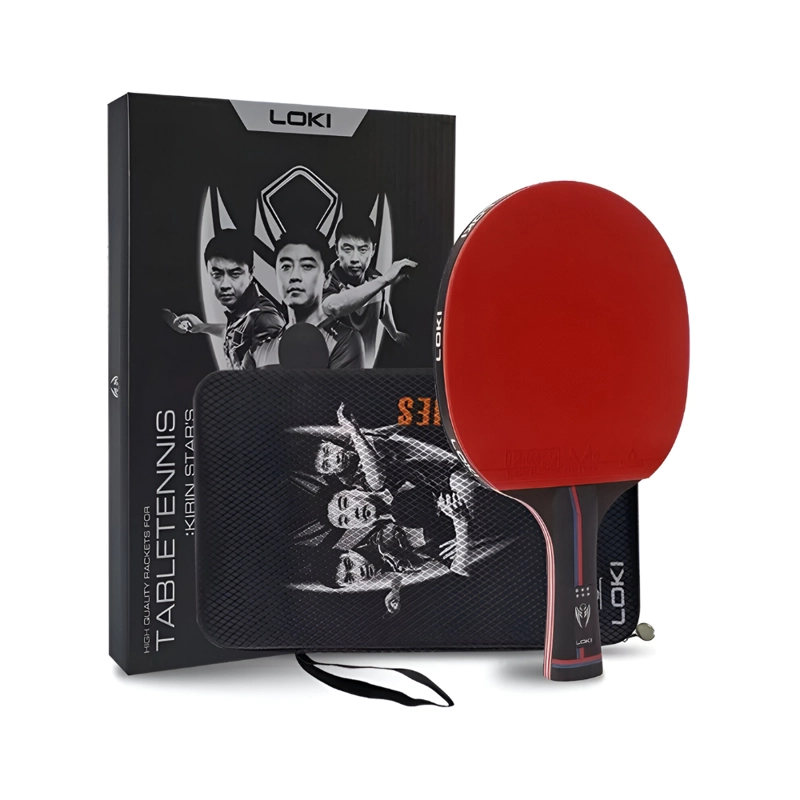 PALETA TENIS DE MESA / PING PONG CRUSEC MADERA / SILICONA 6 ESTRELLAS PRO CARBON PERFORMANCE - 1