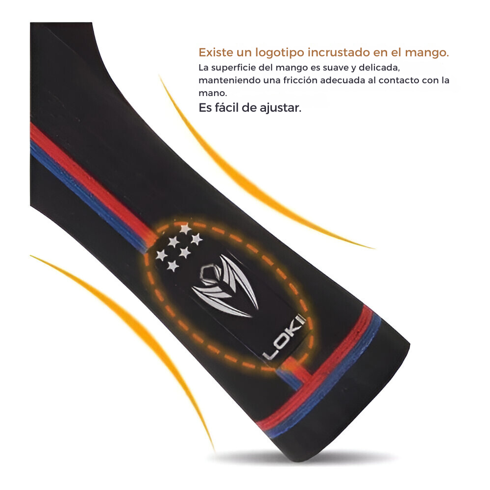 PALETA TENIS DE MESA / PING PONG CRUSEC MADERA / SILICONA 6 ESTRELLAS PRO CARBON PERFORMANCE - 5