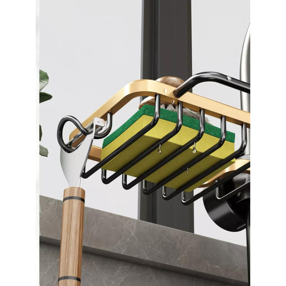 REJILLA DE ALUMINIO PARA FREGADERO DE COCINA COLOR DORADO - 3