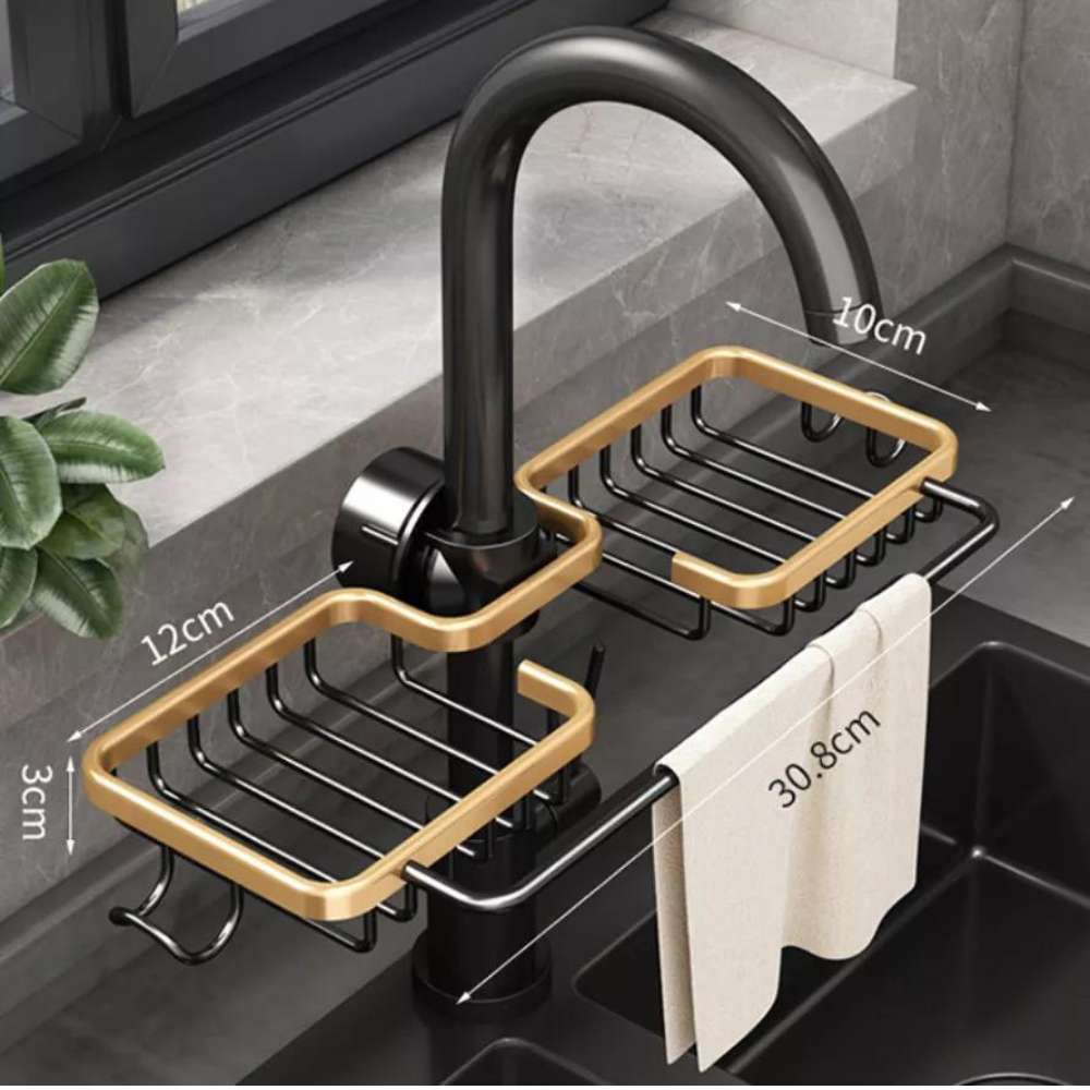 REJILLA DE ALUMINIO PARA FREGADERO DE COCINA COLOR DORADO - 5