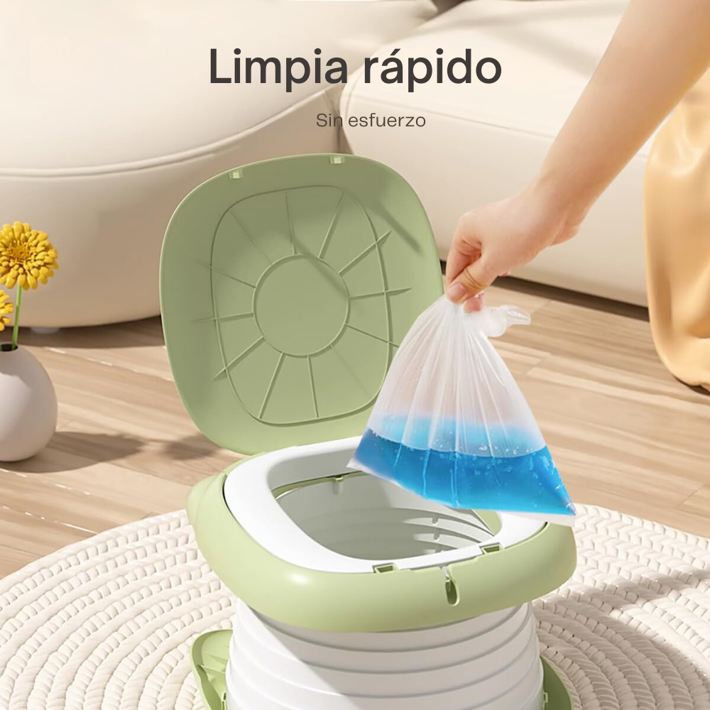 PELELA CRUSEC M1 BEBÉ BACINICA NIÑOS PLEGABLE BAÑO PORTÁTIL VERDE - 3