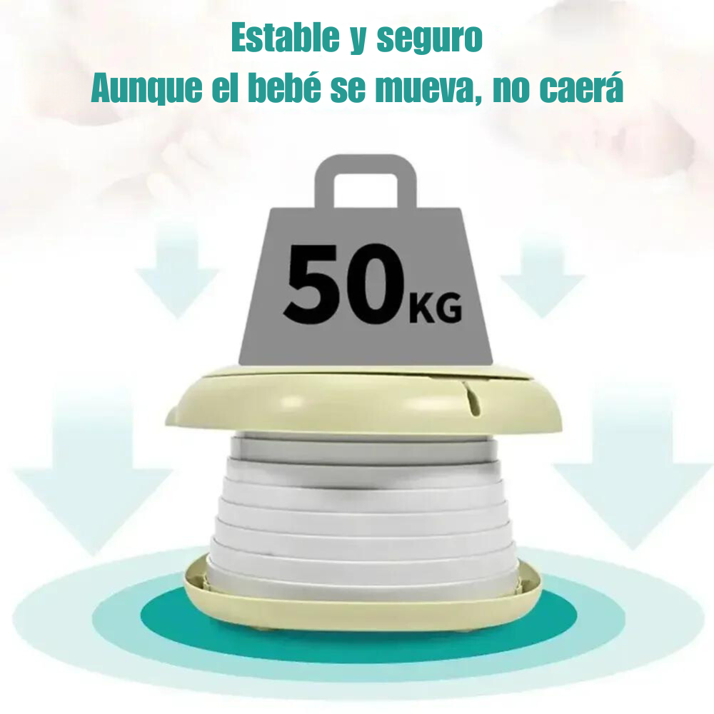 PELELA CRUSEC M1 BEBÉ BACINICA NIÑOS PLEGABLE BAÑO PORTÁTIL VERDE - 4