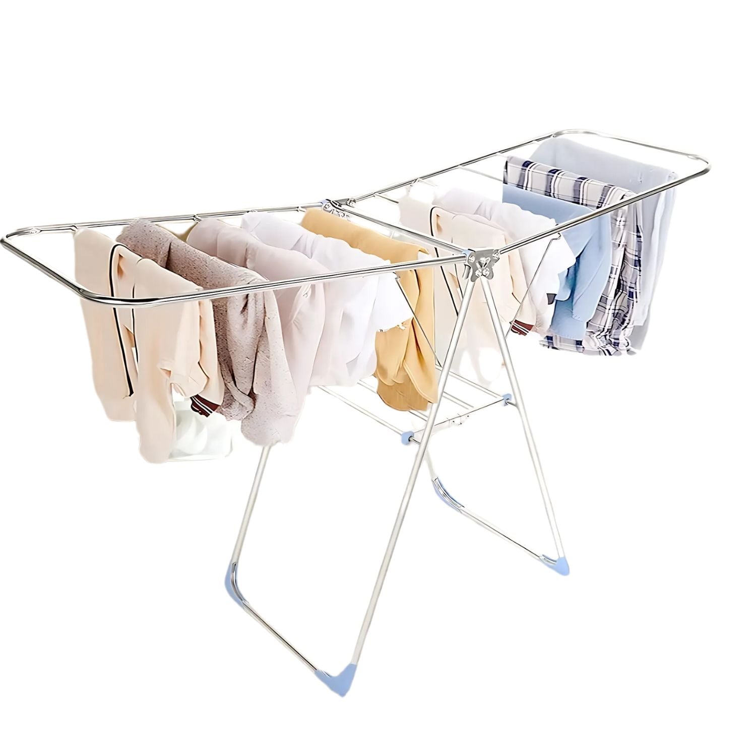 TENDEDERO PLEGABLE PARA ROPA METÁLICO COLGADERO 150 CM - 1