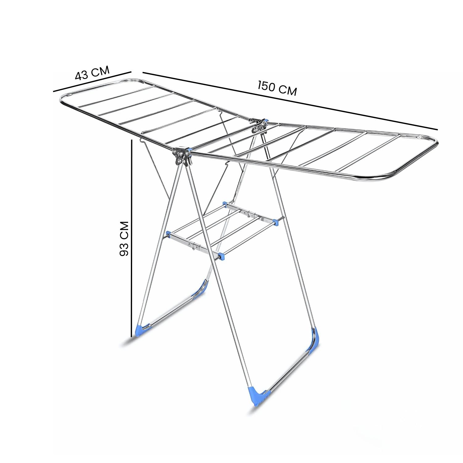 TENDEDERO PLEGABLE PARA ROPA METÁLICO COLGADERO 150 CM - 3